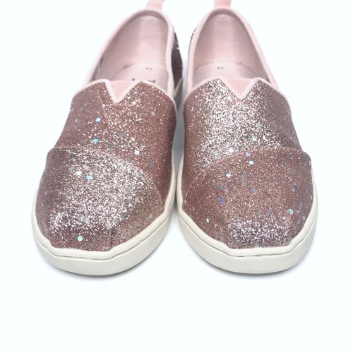 Zapatos sin cordones TOMS Alpargata Juvenil Brillo Oro Rosa Talla 5 - Imagen 6 de 12