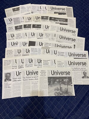 Lot of 40 JPL UNIVERSE NEWSLETTER:  1992 and 1993 -- 4560