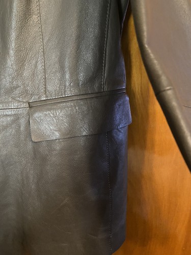 Lafayette 148 Leather Blazer, Size 12 - Picture 7 of 7