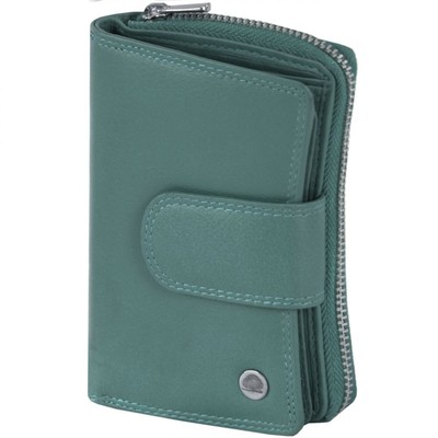 Greenburry Spongy Geldbörse Leder 8,5cm #16925 (petrol)