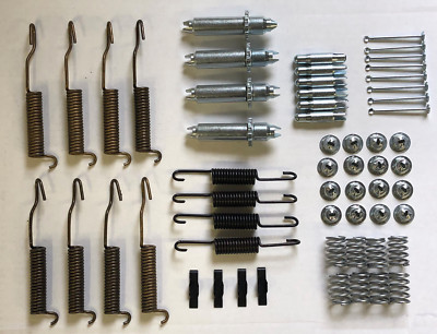 1951-1960 Ford F-2 F-250 P350 4 Wheel Brake Shoe Hardware & Spring Kit