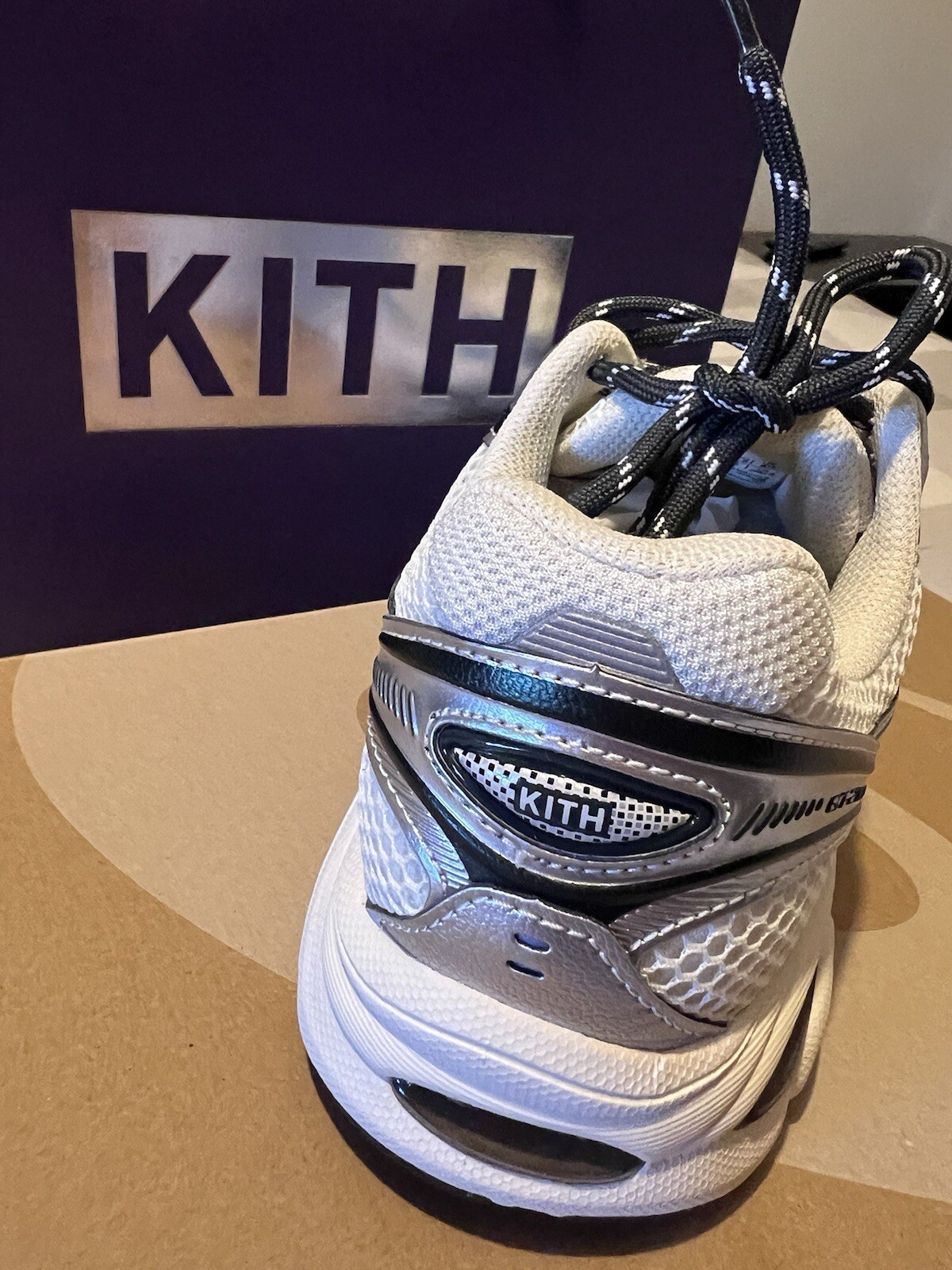 Size 6.5 - ASICS Kith x GT 2160 2024 Cream Scarab image 8