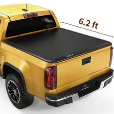 6.2 ft Bed Soft Roll Up Tonneau Cover for 2015-2022 Chevy Colorado / GMC Canyon