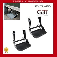 LAND ROVER DEFENDER 90 110 130 NUOVI GRADINI LATERALI PIEGHEVOLI X2 & KIT RACCORDI STC7631