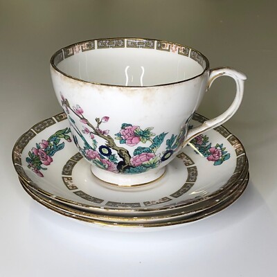 Herzogin Indian Tree Tee Untertassen Bone China 3 Untertassen 1 Tasse