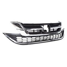 For Honda Crv Cr-v 2010 2011 Front Bumper Upper Lower Grill Grille Abs Chrome