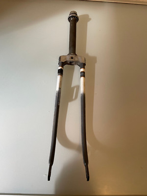 gebrauchte oldtimer gabel 26 zoll, 170mm schaft ,anthrazit, 1 zol lgewinde