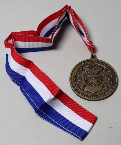 United States Air Force Recruiting Service Metal Medallion Award 2.5" Diameter