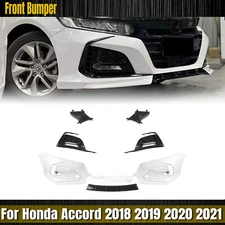 White Front Bumper Surround Kit Lamp Cover For Honda Accord 10th 2018-2021 YOFER