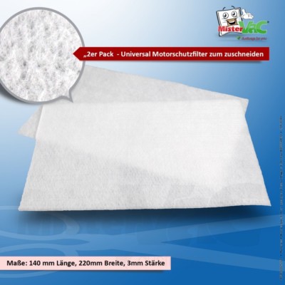 1x 2 Universal Motorschutzfilter kompatibel mit Miele Classic C1 EcoLine
