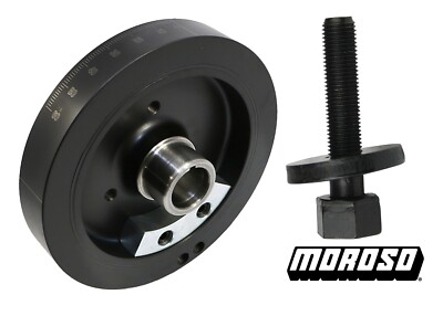 8'' 400 SB Chevy Harmonic Balancer Damper SBC External Balance W/ Moroso Bolt