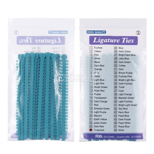 1000Pcs/Pack AZDENT Dental Orthodontic Ligature Ties Braces Elastic Rubber Bands - Picture 43 of 56