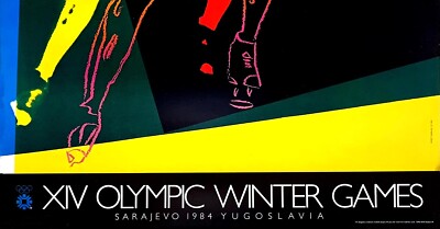 アンディ・ウォーホル アートポスター 1984 冬季オリンピック ポスター Andy Warhol 1984 Sarajevo, Yugoslavia - Olympic Speed Skater