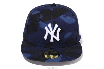 BAPE A BATHING APE x MLB x NEW ERA YANKEES 59 FIFTY CAP Size 7-1/2 