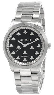 Gucci G-Timeless 38mm Auto Black Onyx Stone Dial Unisex Watch