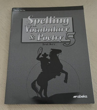 Abeka 5th Grade Spelling, Vocabulary & Poetry...