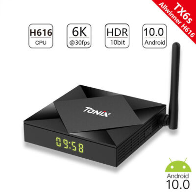 TX6S  H616 TV Box Android 10 32GB/64GB Quad Core 4K WIFI Media Player