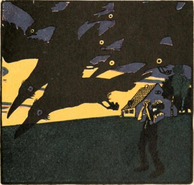 The Seven Ravens  : Albert Weisgerber : 1907 : Archival Quality Art Print