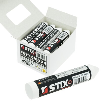 Stix Gesso Per Pneumatici - 12 Pezzi, Marcatore In Cera Giallo 1023009