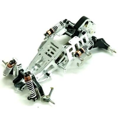 Custom Aluminum Chassis kit for TAMIYA 1/10 buggy Frog/Black