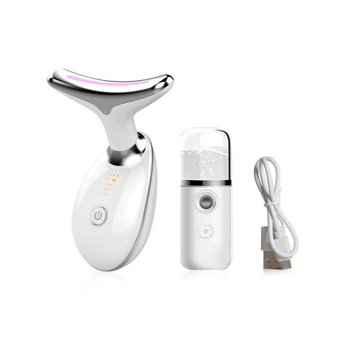 Facial Massager EMS Facial Microcurrent Anti-aging Facial Massager Red Light The - Picture 11 of 16