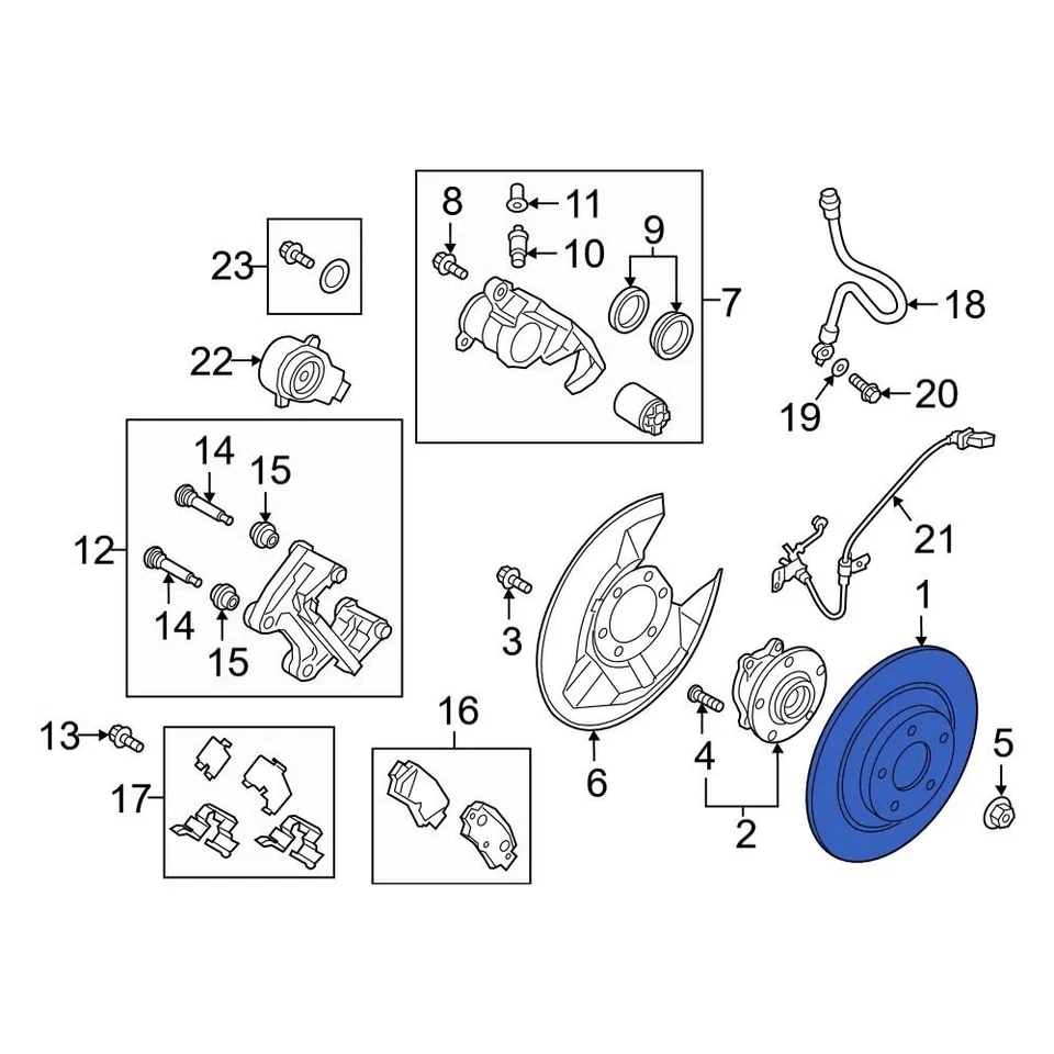 For Mazda CX-5 2013-2024 Mazda K01126251C Rear Disc Brake Rotor Foto 3 de 4