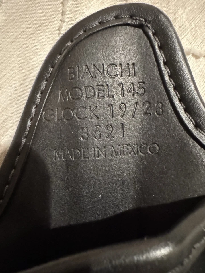 Bianchi Model 145 Black Leather Glock 19/23/32 - Image 3 of 3