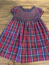 EUC Ralph Lauren Chaps Girls Holiday Plaid Dress Sz 18 Months Classy