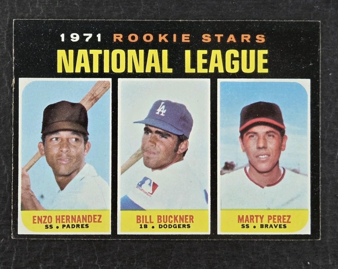 1971 Topps, 1971 Rookie Stars Bill Buckner, Marty Perez, Enzo Hernandez #529