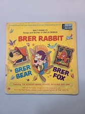1970 Walt Disney Brer Rabbit LP Vinyl Record 3907 SONG OF THE SOUTH Uncle Remus 1970 Walt Disney Brer Rabbit LP Vinyl Record 3907 SONG OF THE SOUTH Uncle Remus