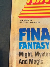 Nintendo Power Magazine 1991 Vol 30 Final Fantasy II Battletoads NES W/ Poster