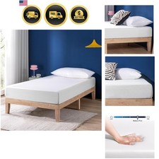 8 Inch Memory Foam Mattress, Medium Firm, Cooling Gel Infused, Certified Safe...