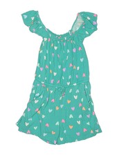 Cat  Jack Girls Green Romper 10