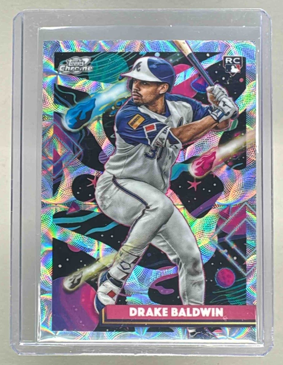 Drake Baldwin 2025 Topps Cosmic Chrome #96 Nucleus Refractor Rookie RC