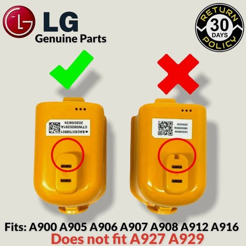 LG CordZero A9 A900–A907 Battery – EAC63382201, OEM Li-ion Rechargeable - Picture 2 of 3