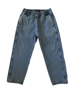 Levis Strauss Jogger Jeans Relaxed Fit Drawstring Unisex Adults SZ M 28x25 VTG 
