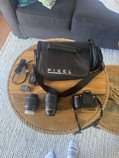 Nikon D60 DSLR Camera 18-55mm  55-200mm Lenses Bag 2 Batteries Charger