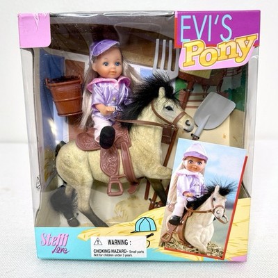 Vintage Evi's Pony Steffi & Light Beige Pony Blond Hair Doll New In Box