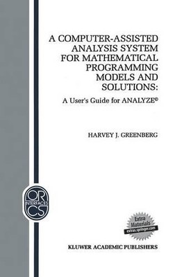 Ein computergestütztes Analysesystem für mathematische Programmierung... - 9781461364283