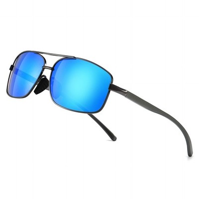 SUNGAIT Ultra Lightweight Large, 2026 Gunmetal Frame Blue Mirrored Lens 