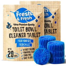 Disposable Toilet Bowl Cleaners 50 Tablets Odor Eliminator, Fresh Scent, Mul...