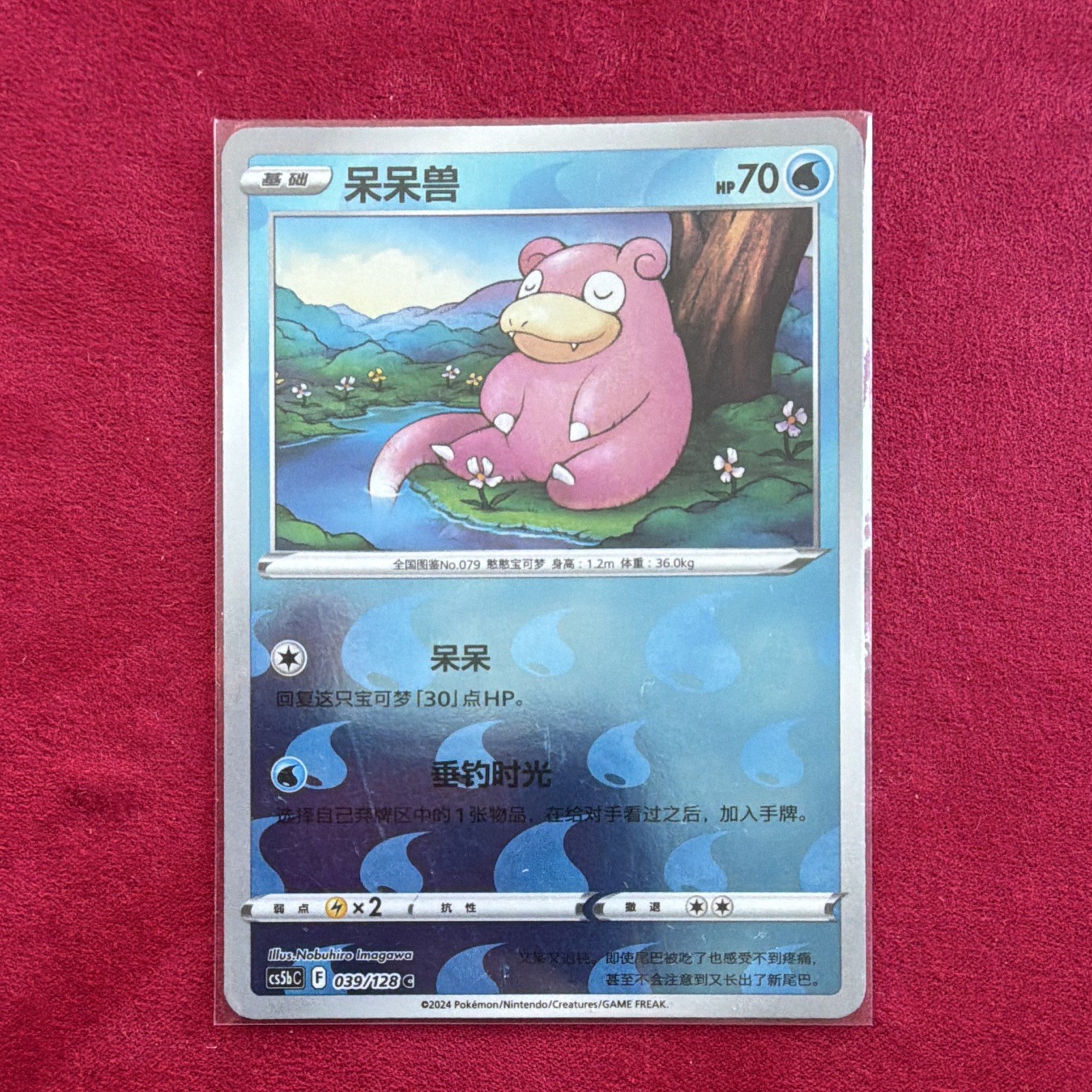 Slowpoke CS CS5bC-039/128 Pokemon Card Exclusive Chinese Holo NM