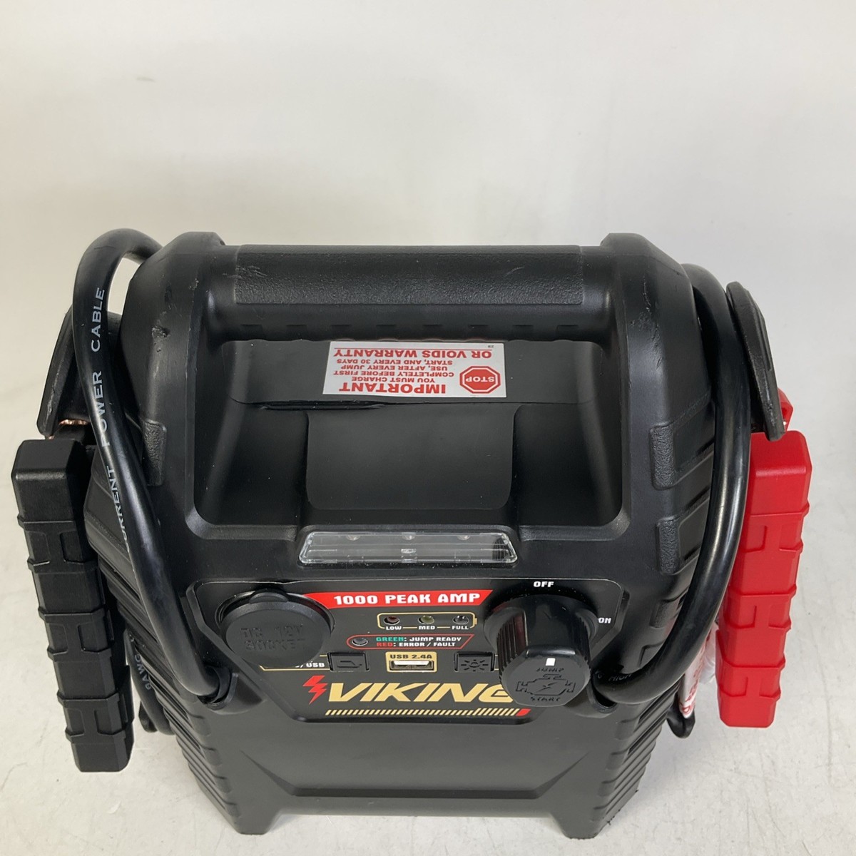 Viking 1000 Peak Amp Jump Starter with 150 PSI Air Compressor