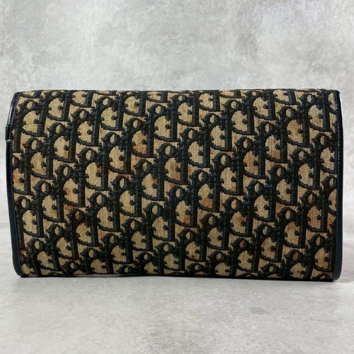 Christian Dior Trotter Vintage Chain Shoulder Bag Beige Black Women's Authentic - 第 23/24 張圖片