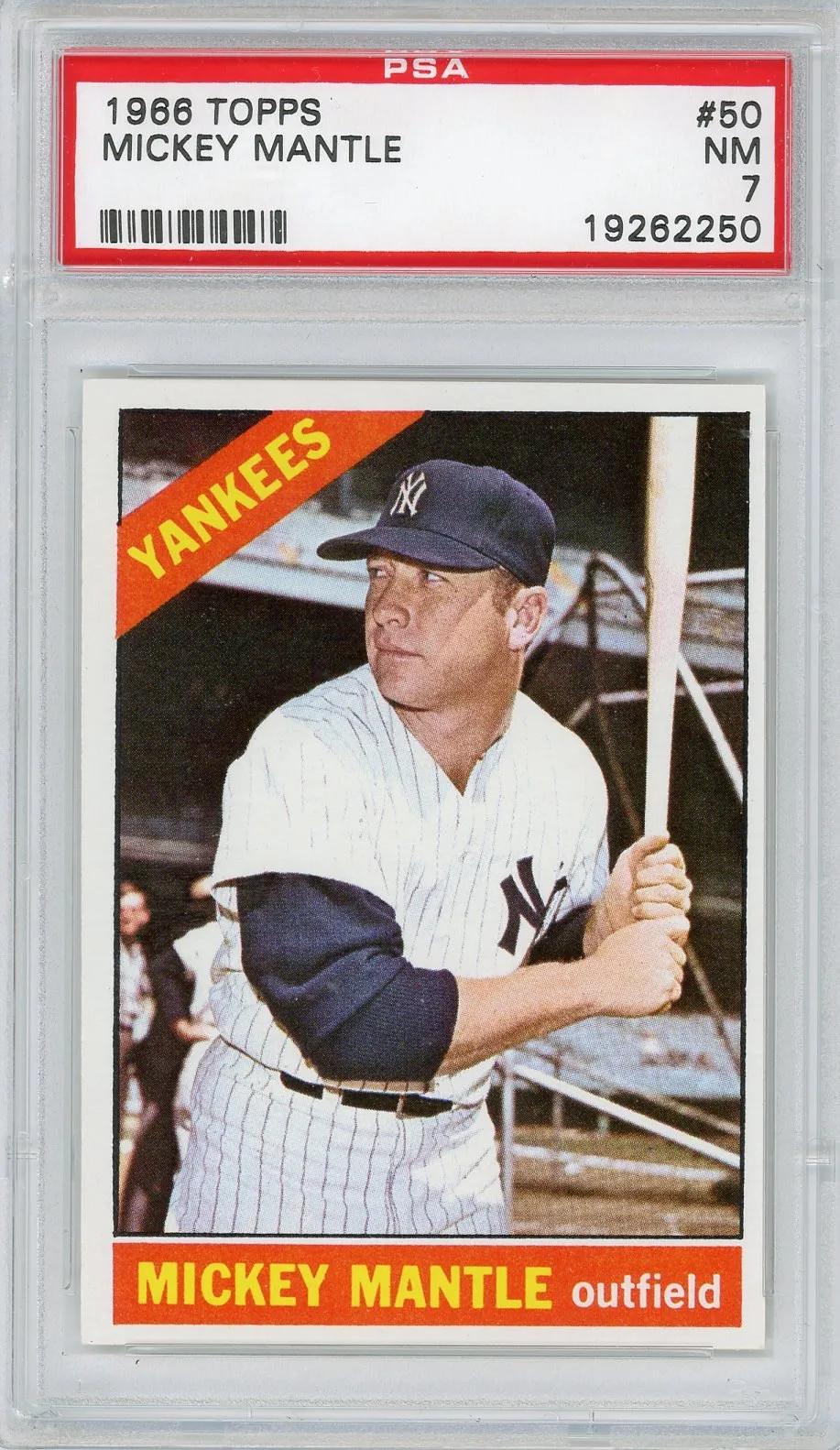 1966 Topps Mickey Mantle #50 PSA 7