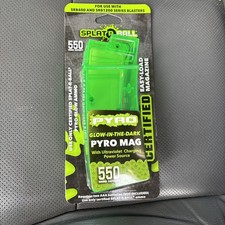 Splat R Ball PYRO MAG Glow-In-The-Dark Magazine Holds 550 Rounds New 