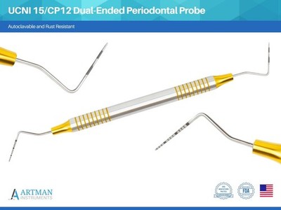 UCNI 15/CP12 Dual-Ended Periodontal Probe for Accurate Pocket Depth Measurement