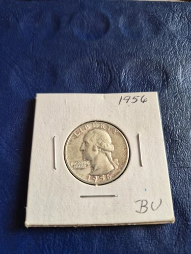 1956 Washington Quarter BU  90% Silver 25c US Coin
