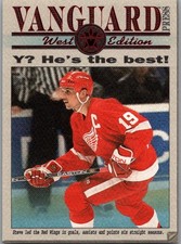 2000-01 Pacific Vanguard Press Red #7 Steve Yzerman Detroit Red Wings