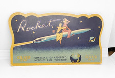Rocket Silver & Gold Eye Japan Made Nickel Plated Needles Used Partial Pack